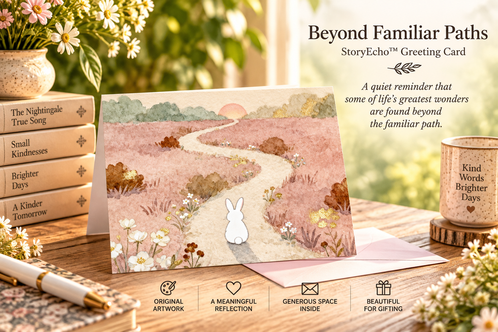 Beyond Familiar Paths — Greeting Card