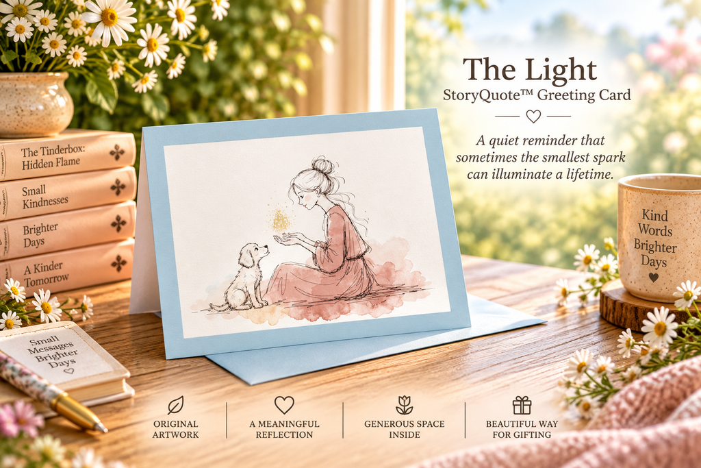 The Light — Greeting Card · Blue Edition