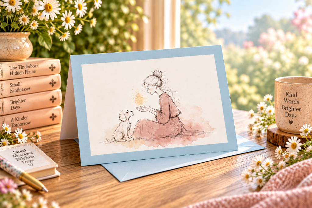 The Light — Greeting Card · Blue Edition