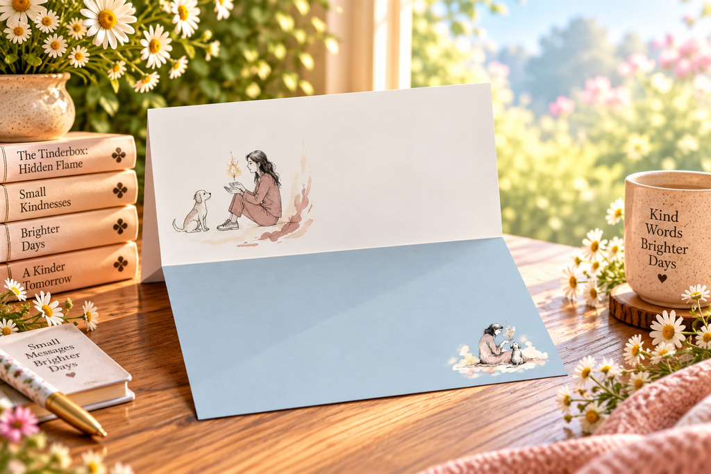 The Light — Greeting Card · Blue Edition