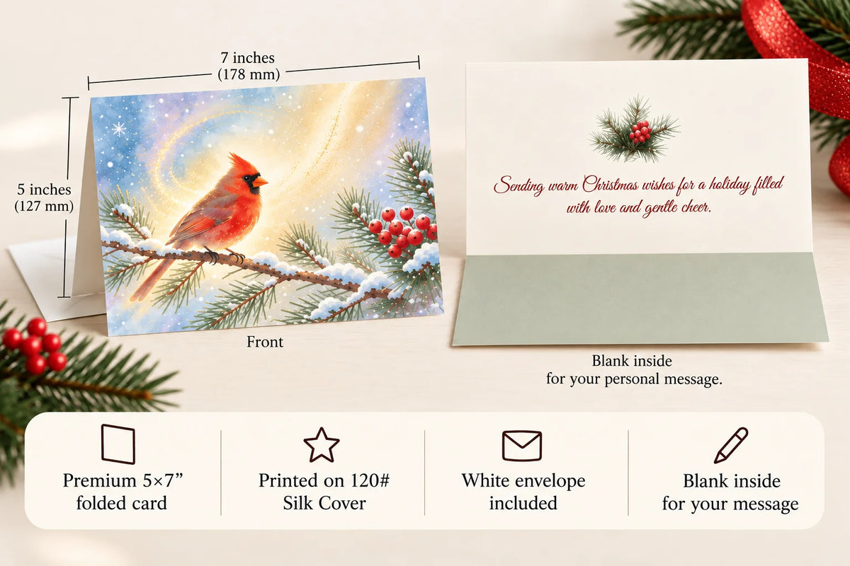 Smallest Lights — Christmas Greeting Card (Single Card)
