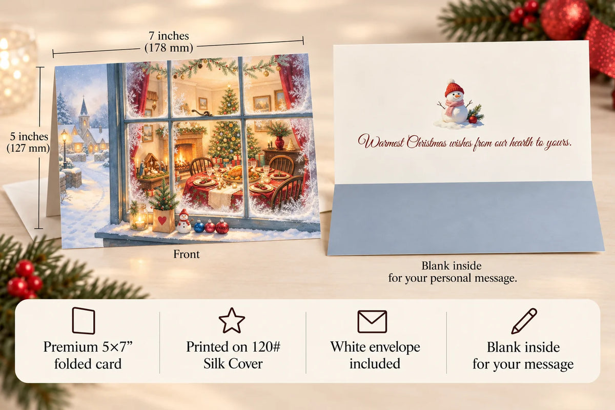 Warmth — Christmas Greeting Card (Single Card)
