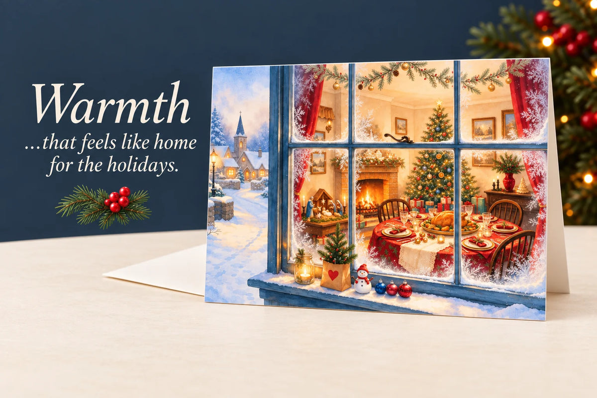 Warmth — Christmas Greeting Card (Single Card)